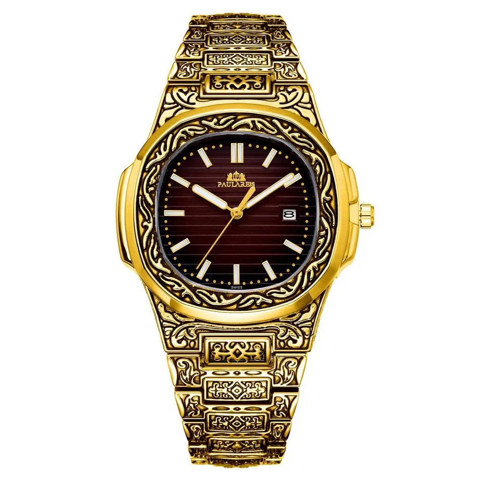 MLB 'Norman' Luxury Engraved Vintage Watch