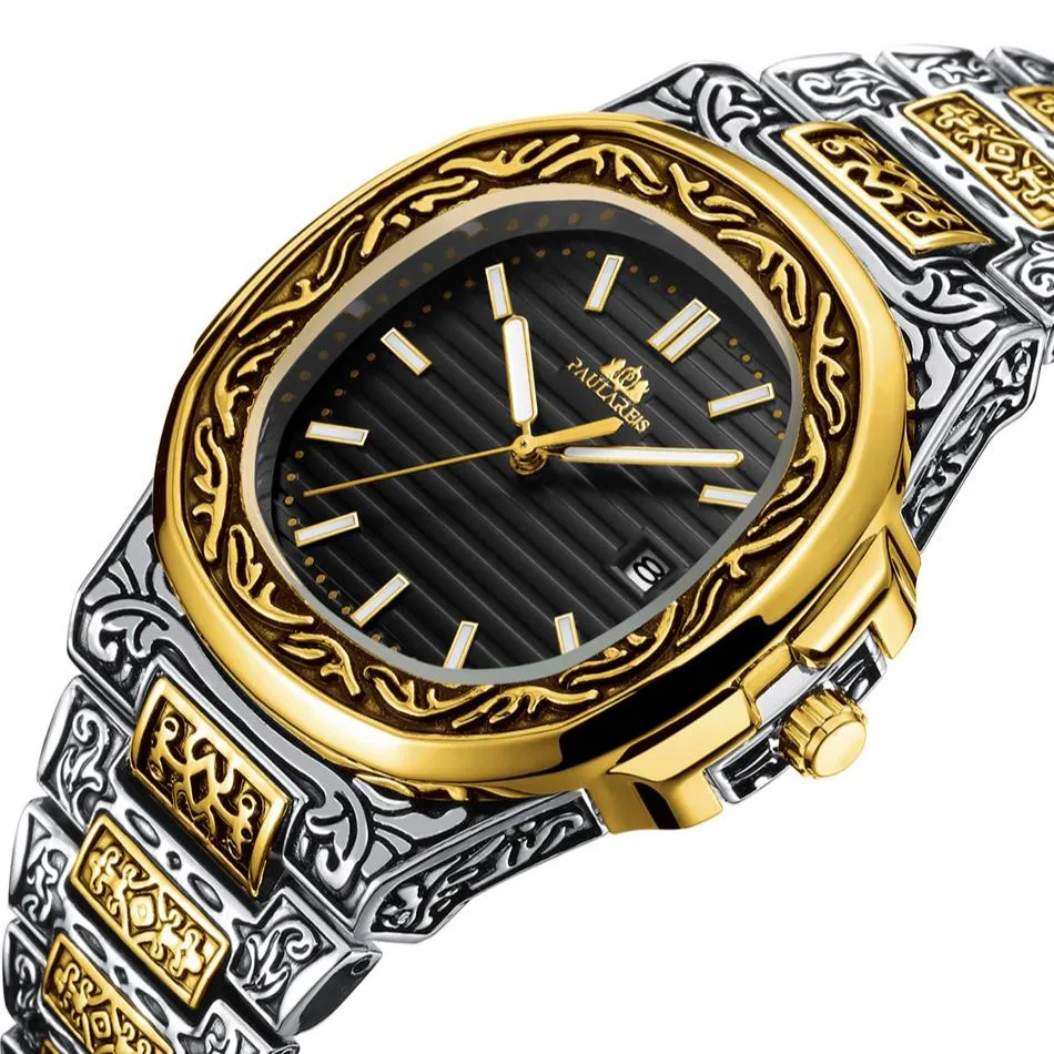 MLB 'Norman' Luxury Engraved Vintage Watch