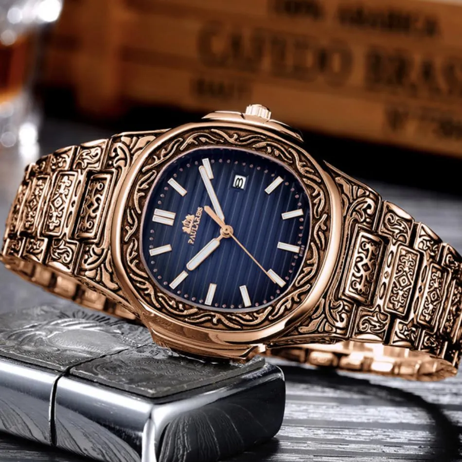 MLB 'Norman' Luxury Engraved Vintage Watch