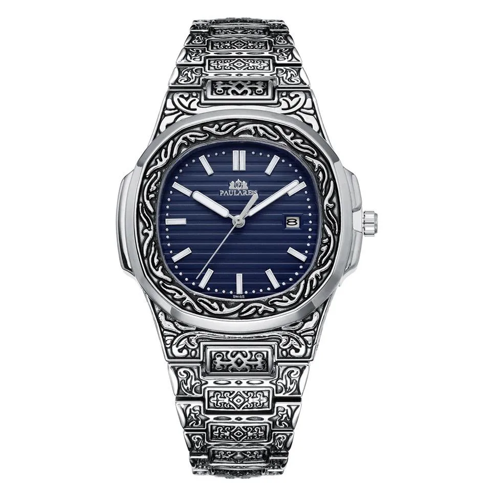 MLB 'Norman' Luxury Engraved Vintage Watch