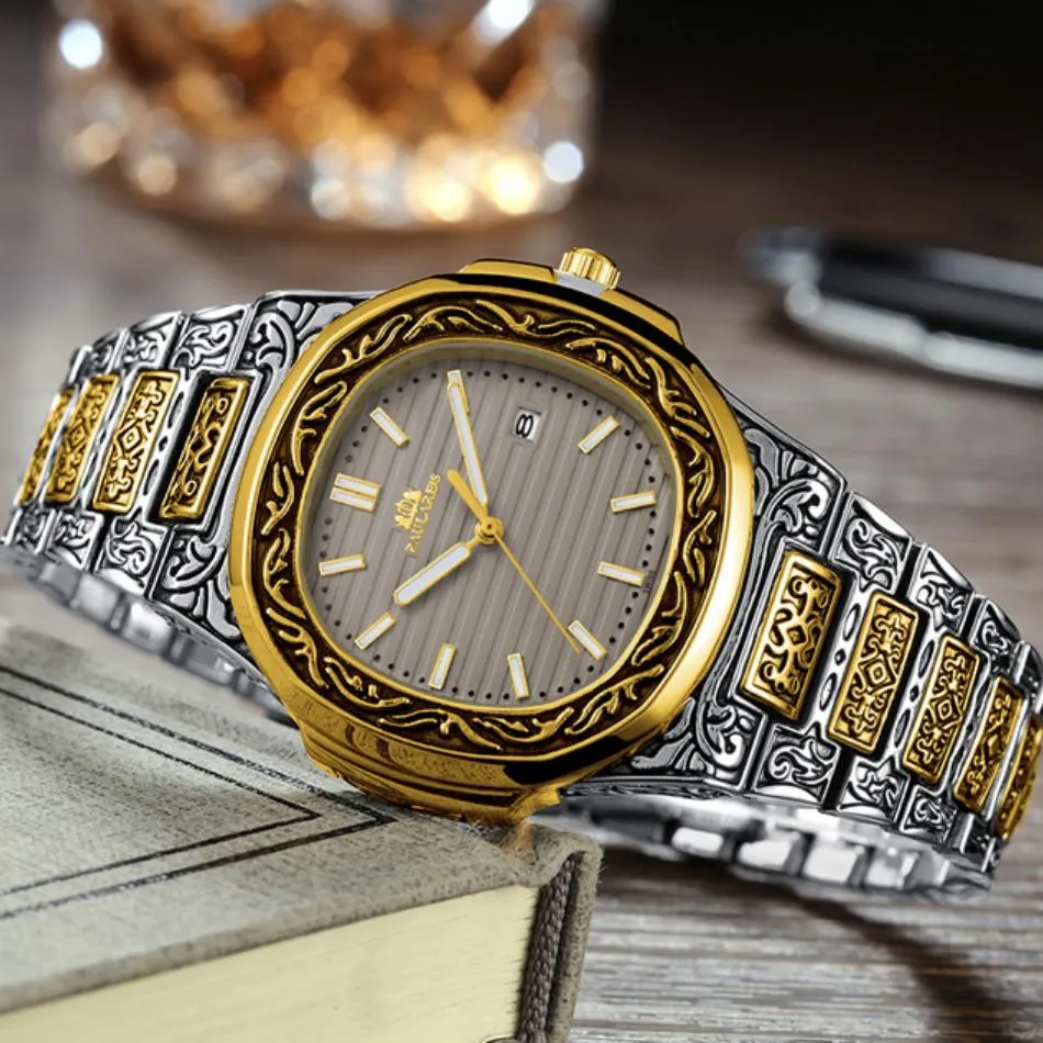 MLB 'Norman' Luxury Engraved Vintage Watch