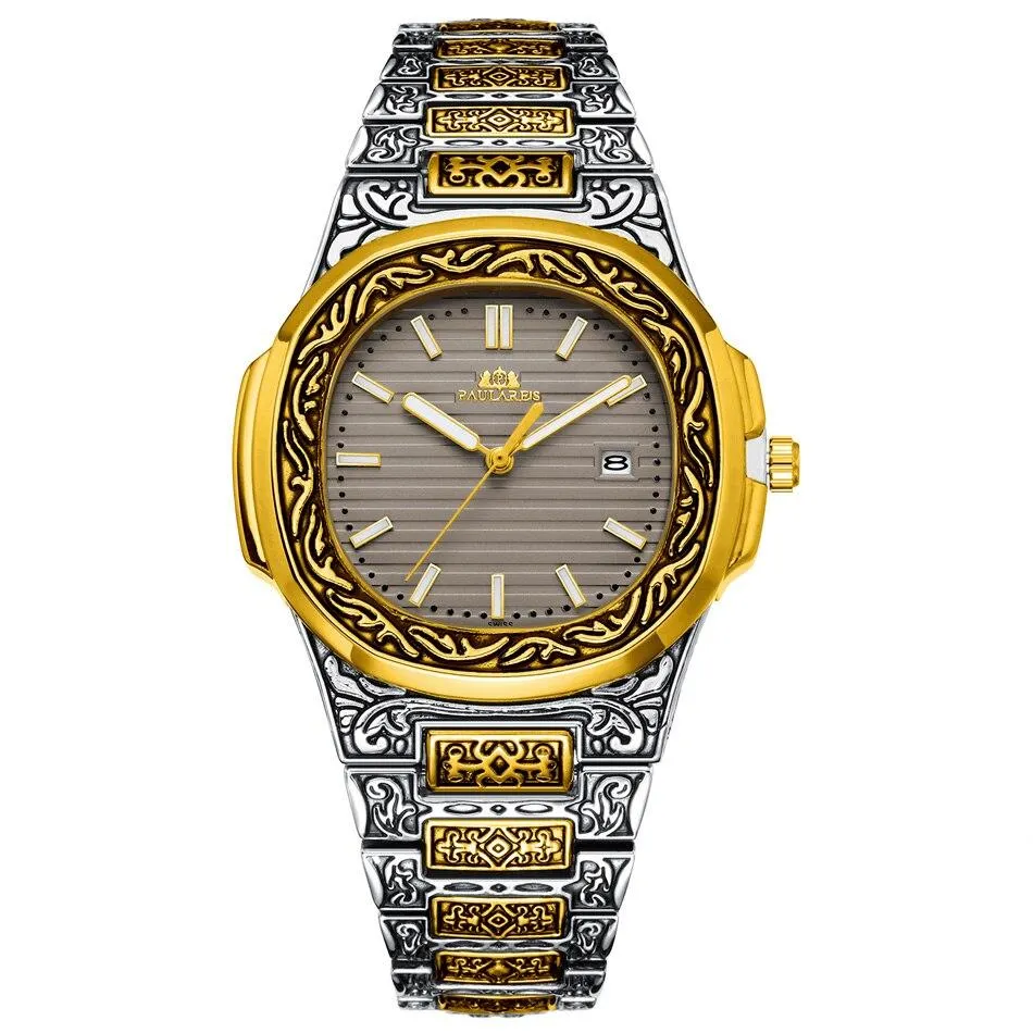 MLB 'Norman' Luxury Engraved Vintage Watch