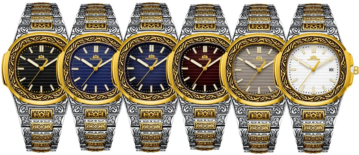 MLB 'Norman' Luxury Engraved Vintage Watch