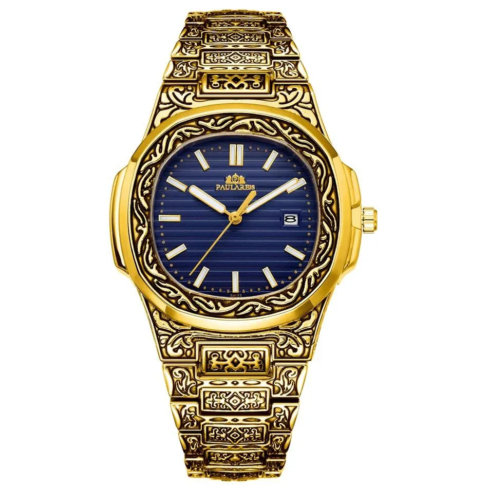 MLB 'Norman' Luxury Engraved Vintage Watch