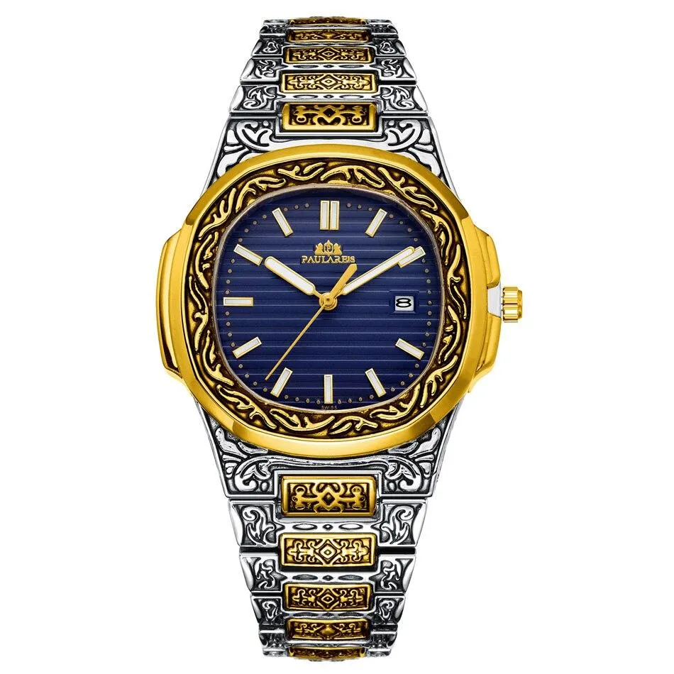 MLB 'Norman' Luxury Engraved Vintage Watch