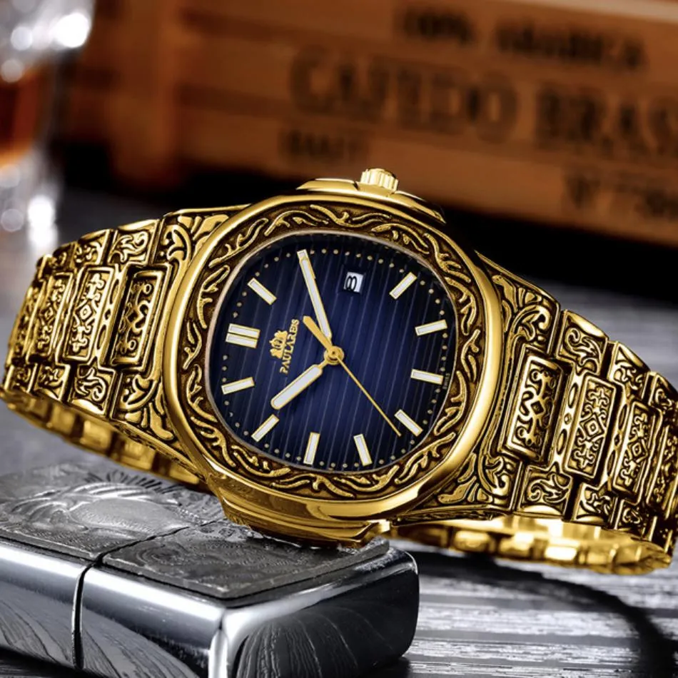 MLB 'Norman' Luxury Engraved Vintage Watch