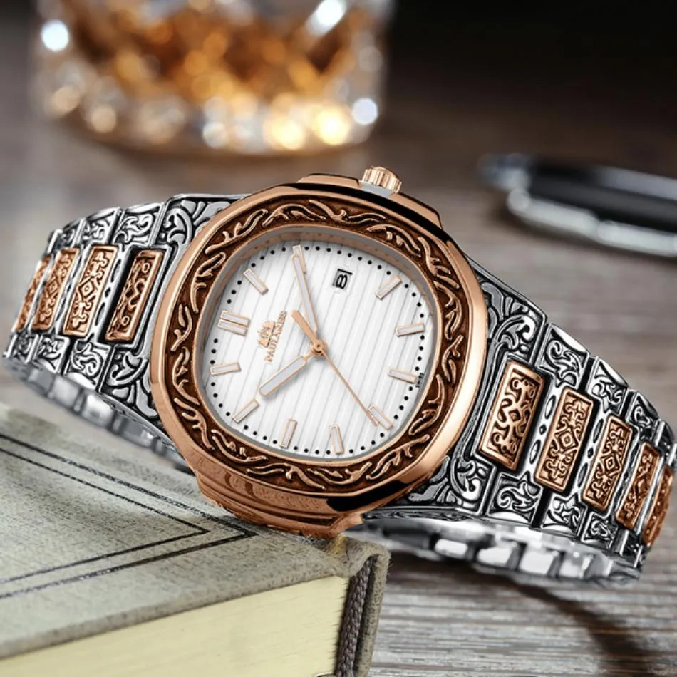 MLB 'Norman' Luxury Engraved Vintage Watch