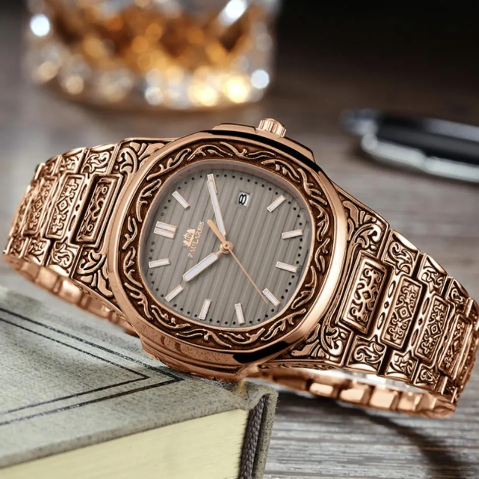 MLB 'Norman' Luxury Engraved Vintage Watch