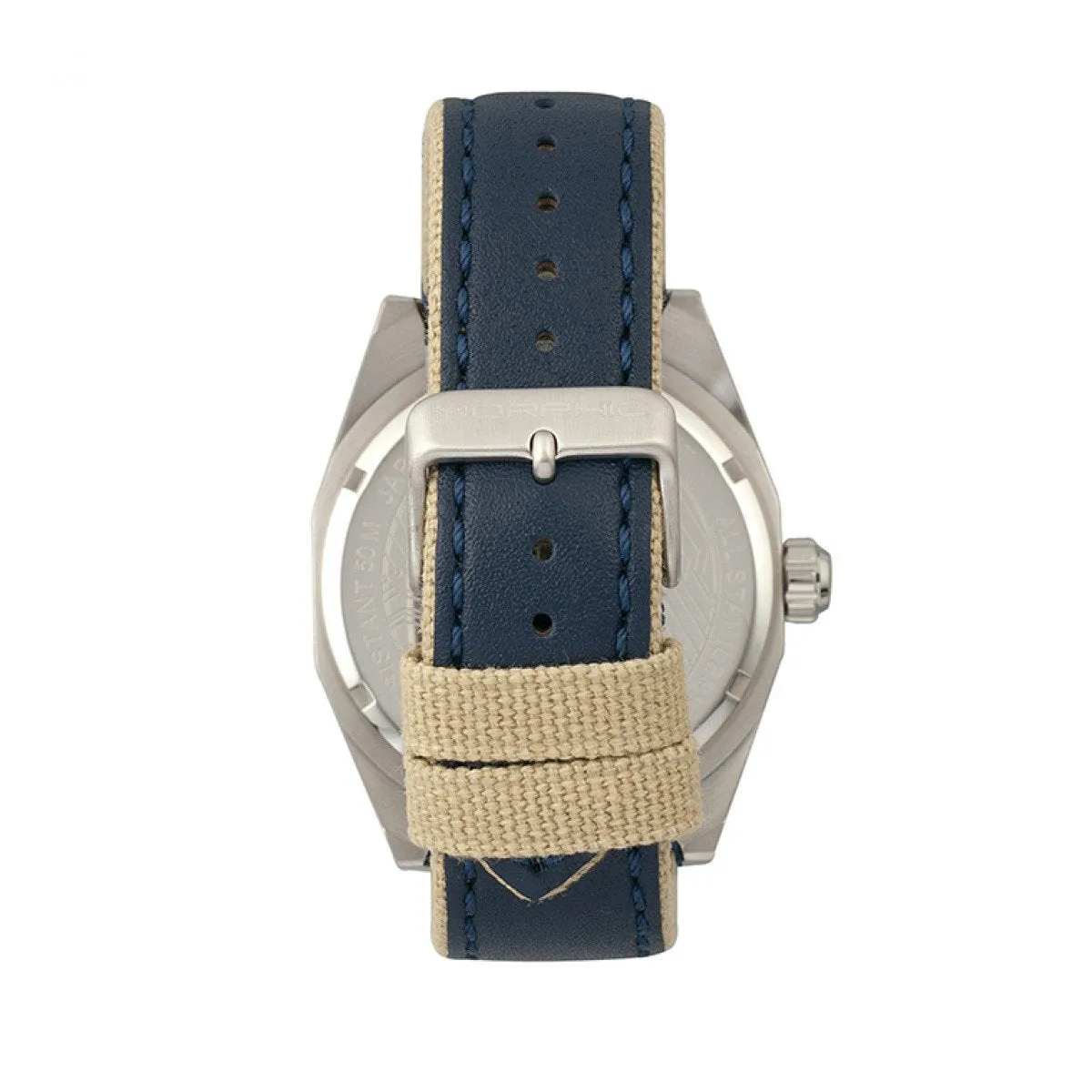 Morphic M59 Series Leather-Overlaid Canvas-Band Watch