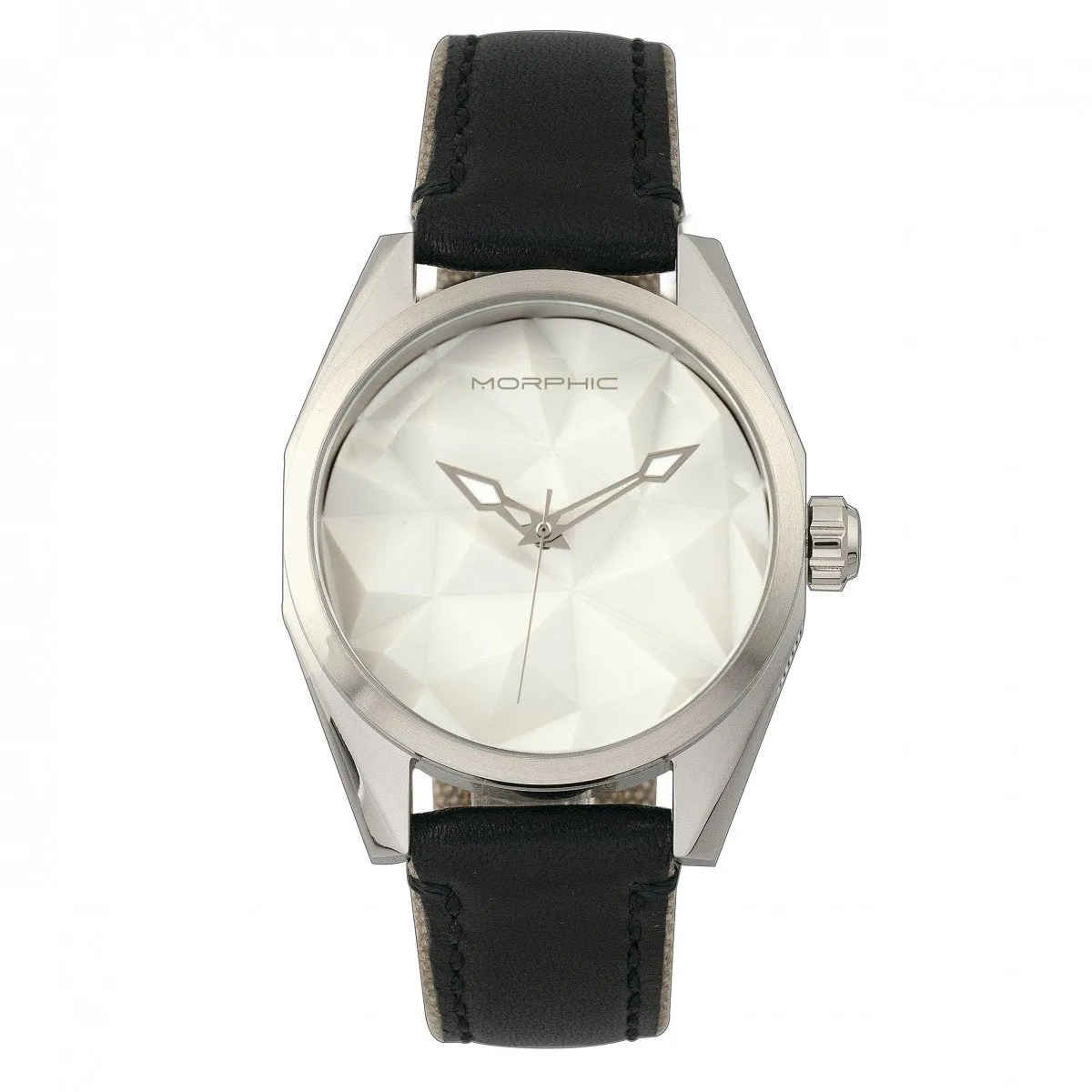 Morphic M59 Series Leather-Overlaid Canvas-Band Watch