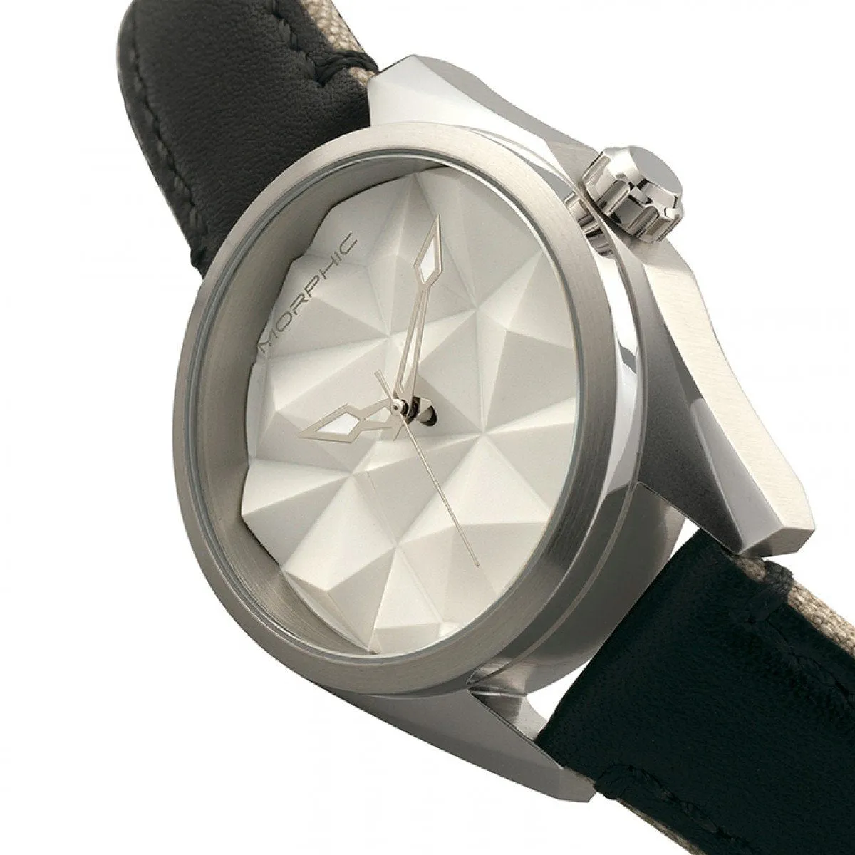 Morphic M59 Series Leather-Overlaid Canvas-Band Watch