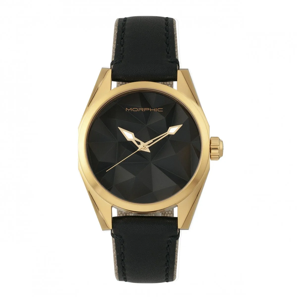 Morphic M59 Series Leather-Overlaid Canvas-Band Watch
