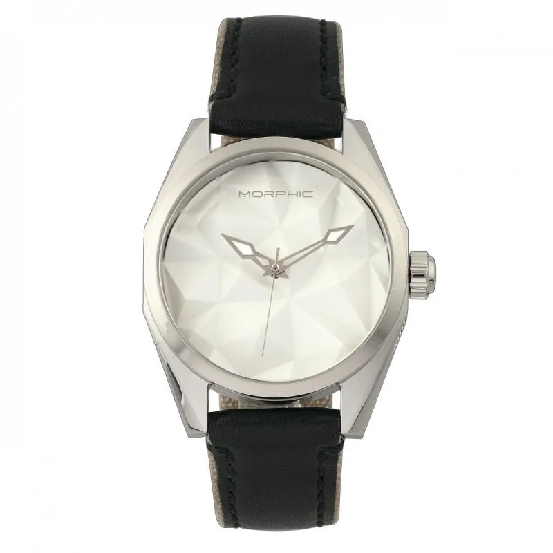 Morphic M59 Series Leather-Overlaid Canvas-Band Watch
