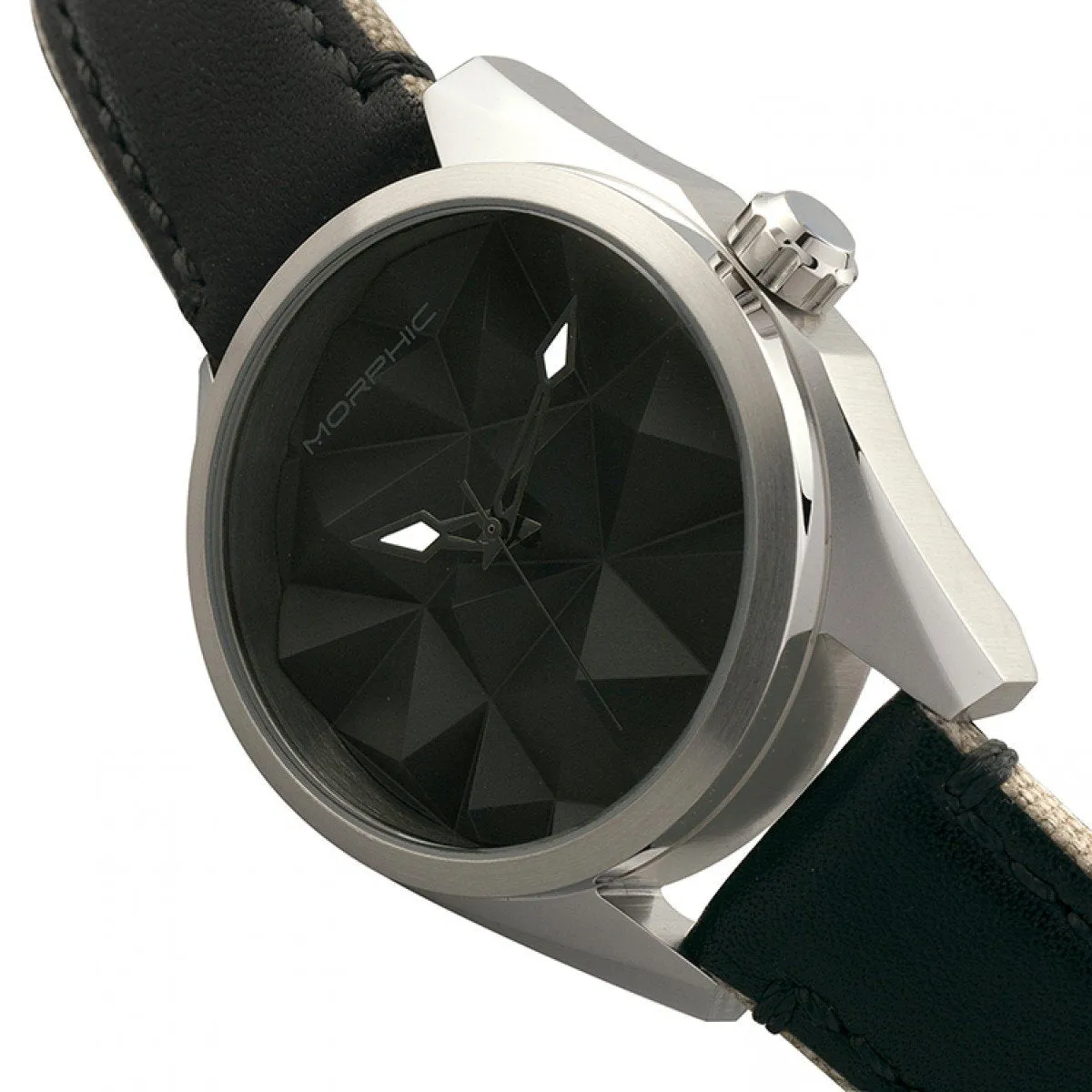 Morphic M59 Series Leather-Overlaid Canvas-Band Watch