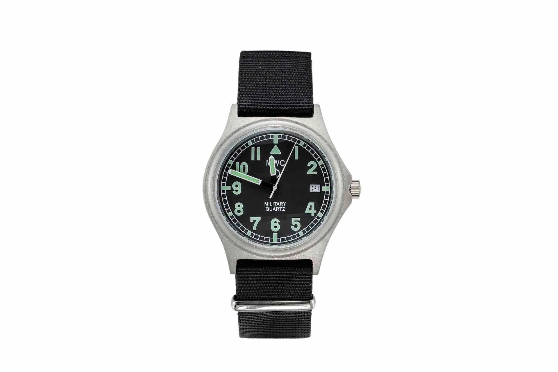 MWC G10 100m Water resistant Military Watch with Screw Down Crown and 10 Year Battery Life