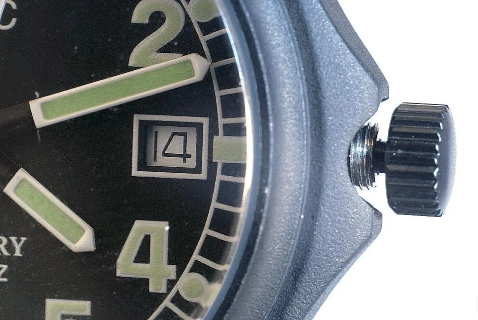 MWC G10 100m Water resistant Military Watch with Screw Down Crown and 10 Year Battery Life