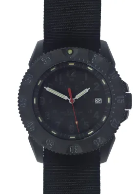 MWC P656 2023 Model Titanium Tactical Series Watch with Subdued Dial, GTLS Tritium and Ten Year Battery Life (Date Version)