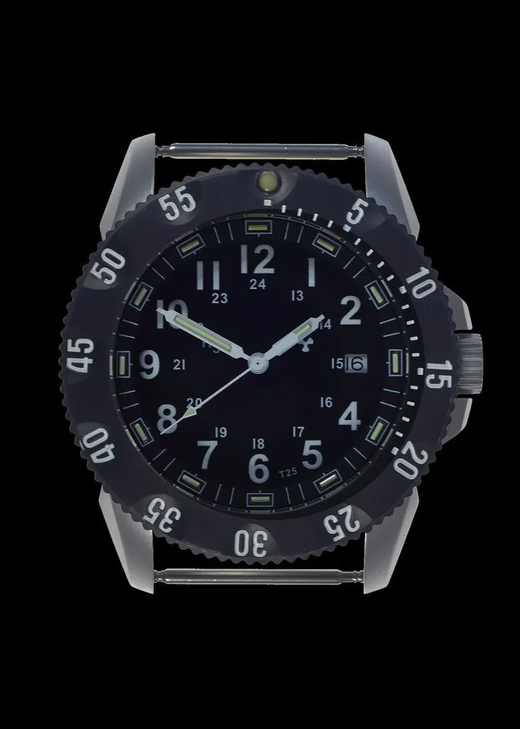 MWC P656 Titanium Tactical Series Watch with GTLS Tritium, 24 Jewel Automatic Movement and Sapphire Crystal (Date Version)