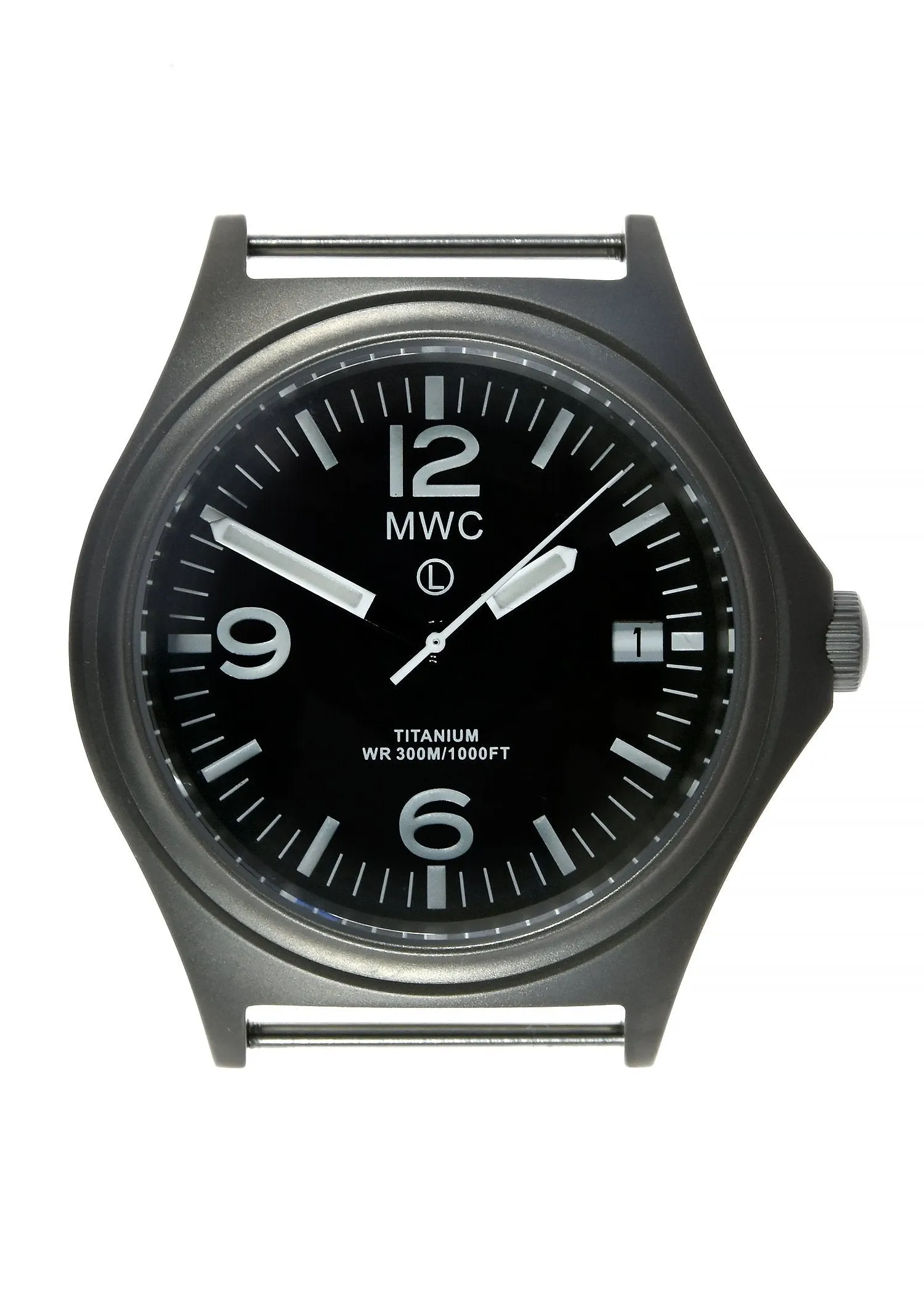 MWC Titanium Military Watch, 300m Water Resistant, 10 Year Battery Life, Luminova and Sapphire Crystal