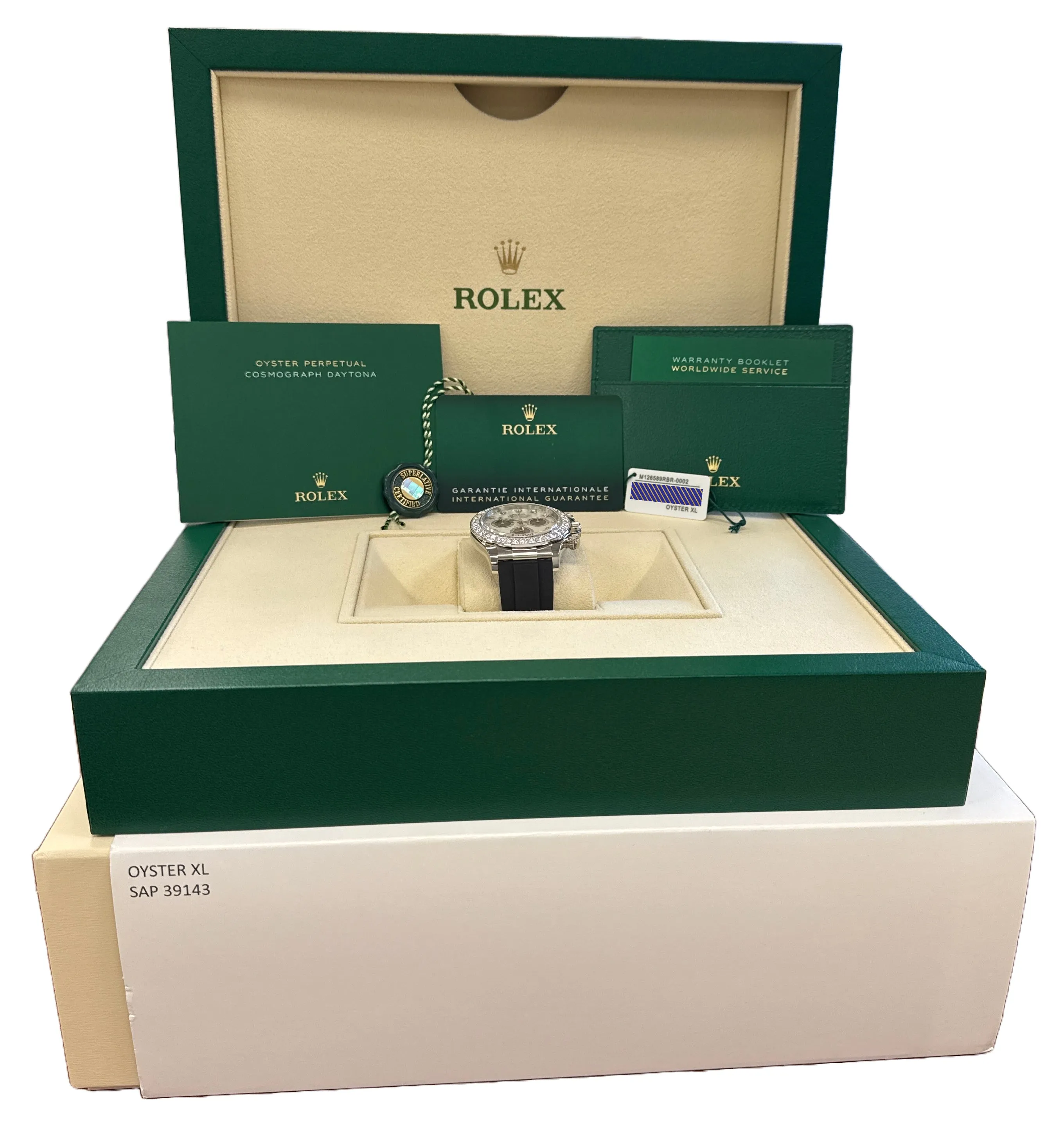 NEW NOV 2024 PAPERS Rolex Daytona FACTORY MOP DIAMOND 18K Gold 126589RBR BOX
