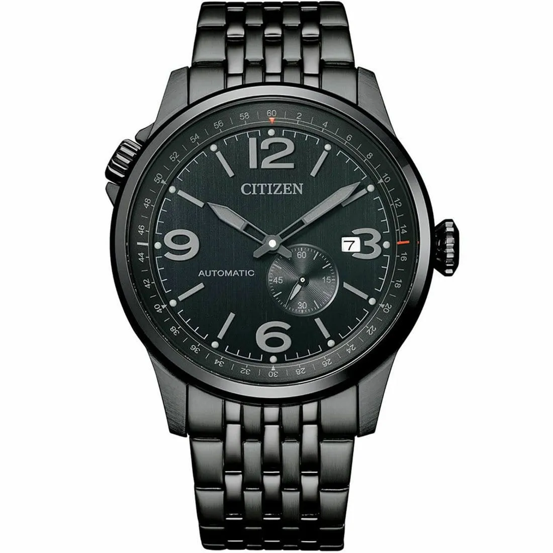 NJ0147-85E Citizen Pilot Automatic Black Dial Analog Stainless Steel Watch