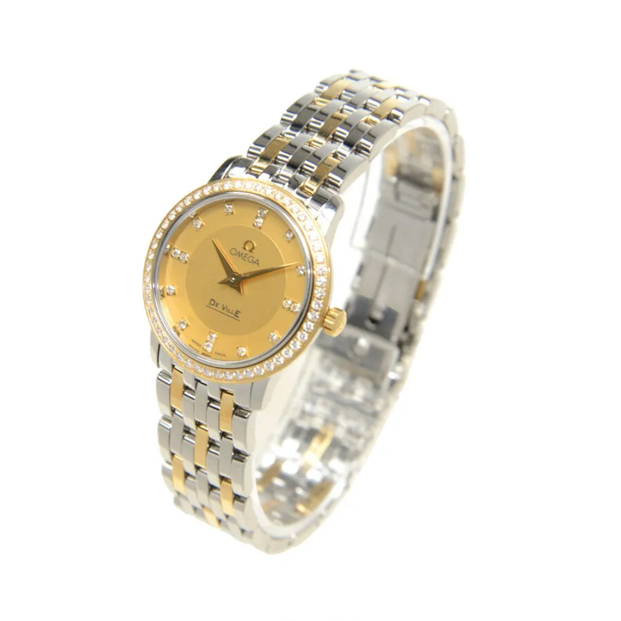 Omega DE VILLE Gold Tone Dial Unisex Watch 41325276058001 413.25.27.60.58.001