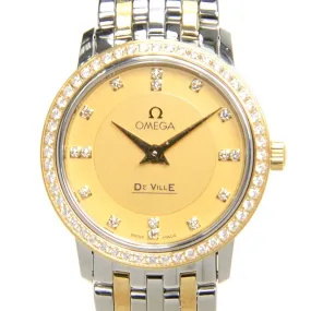 Omega DE VILLE Gold Tone Dial Unisex Watch 41325276058001 413.25.27.60.58.001