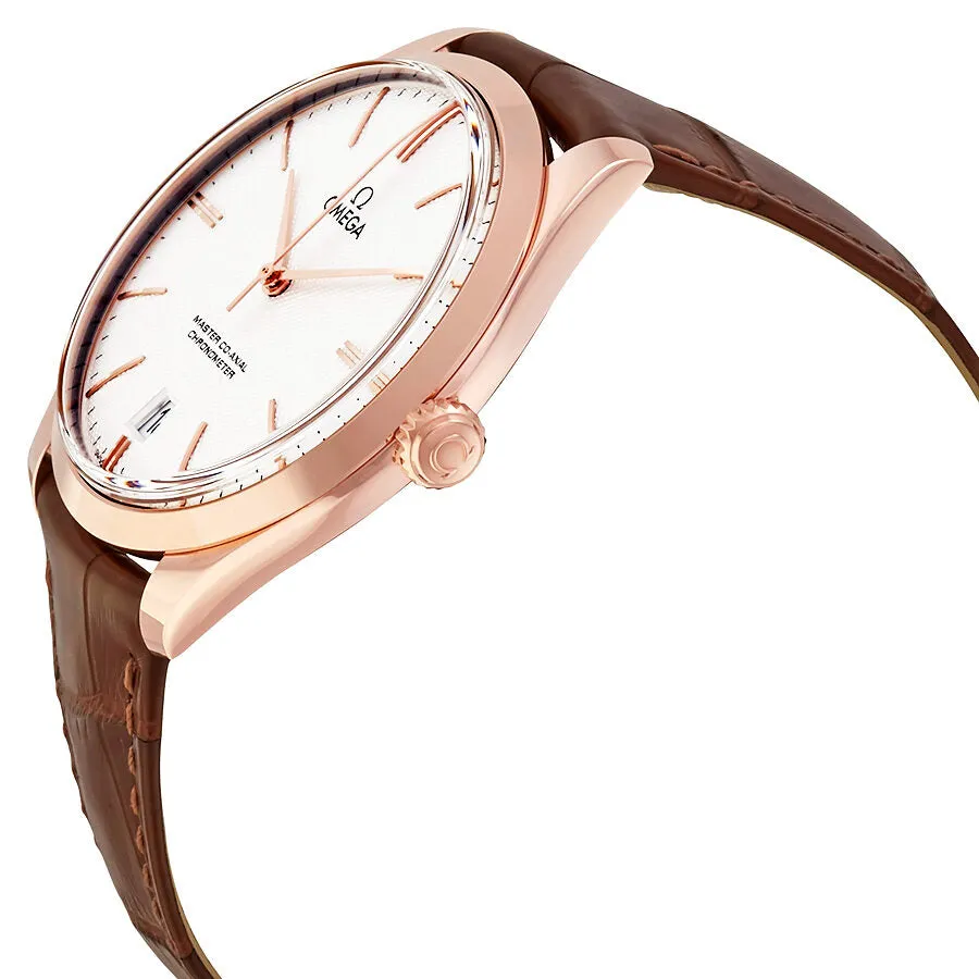 Omega De Ville Tresor Silver Dial 18k Sedna Rose Gold Men's Watch 432.53.40.21.02.002