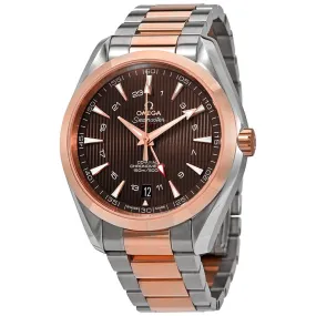 Omega Seamaster Aqua Terra GMT Automatic Grey Dial Two-tone Men's Watch 23120432206003 231.20.43.22.06.003