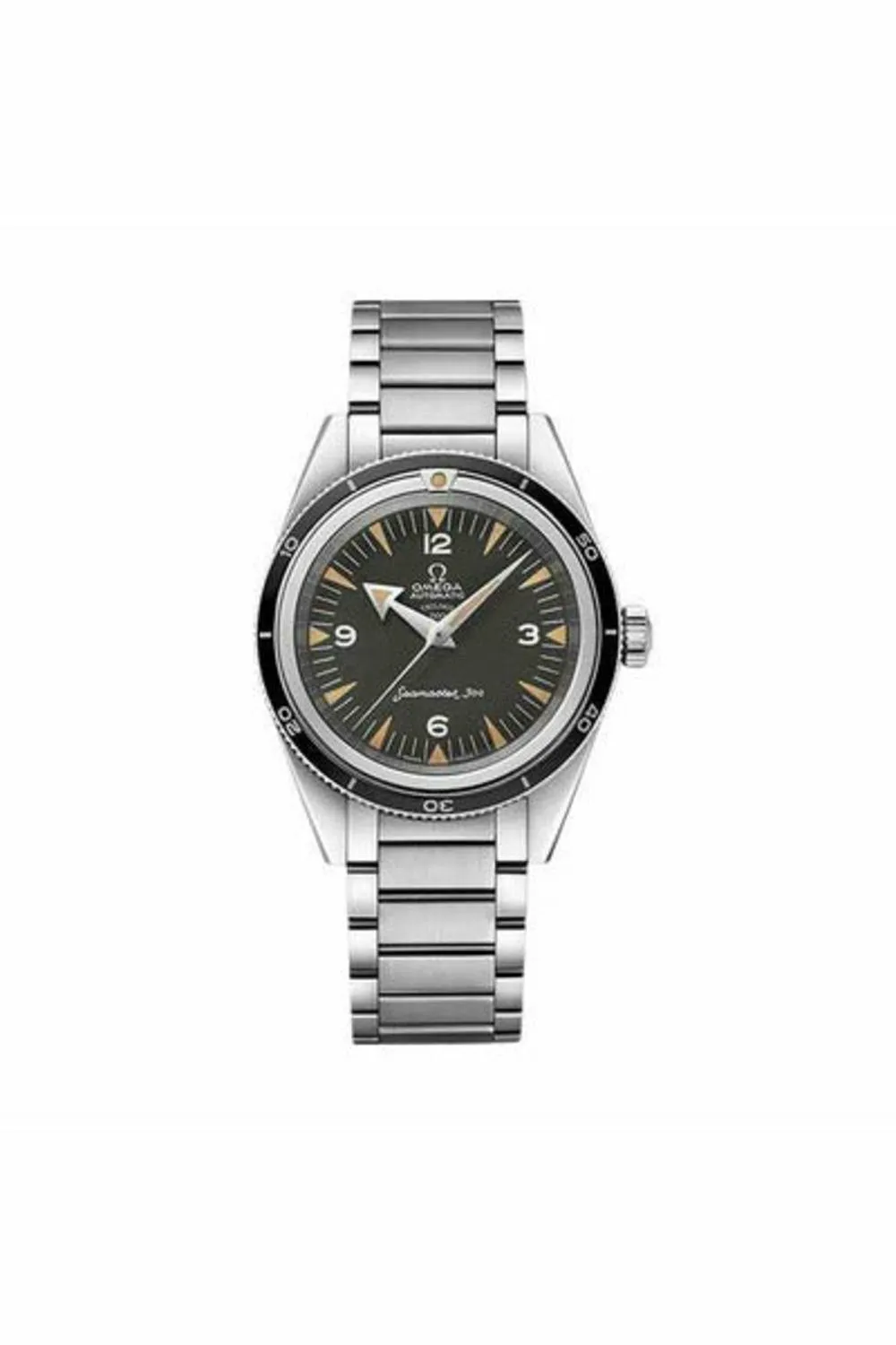 omega specialties the 1957 trilogy set limited edition 39mm stainless steel black tropical dial men's watch