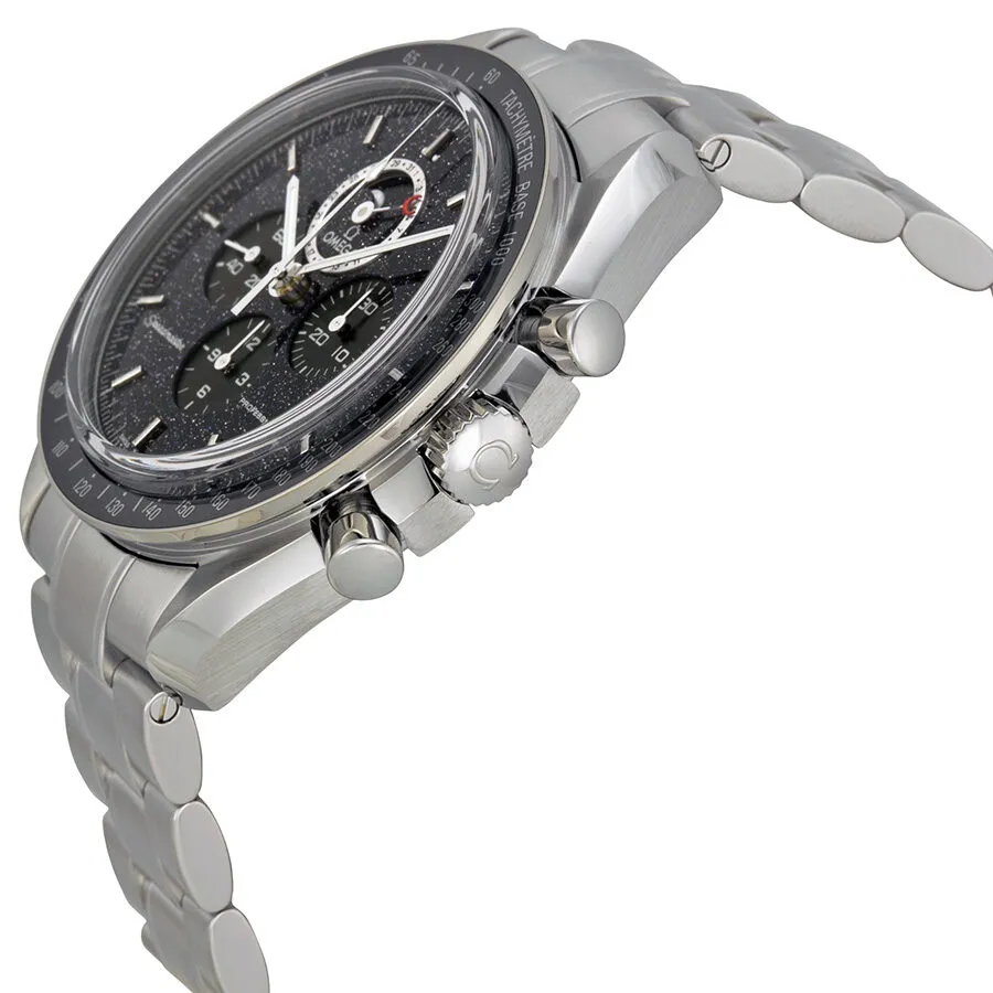 Omega Speedmaster Moonwatch Chronograph Black Dial Stainless Steel Men's Watch 31130443201001 311.30.44.32.01.001