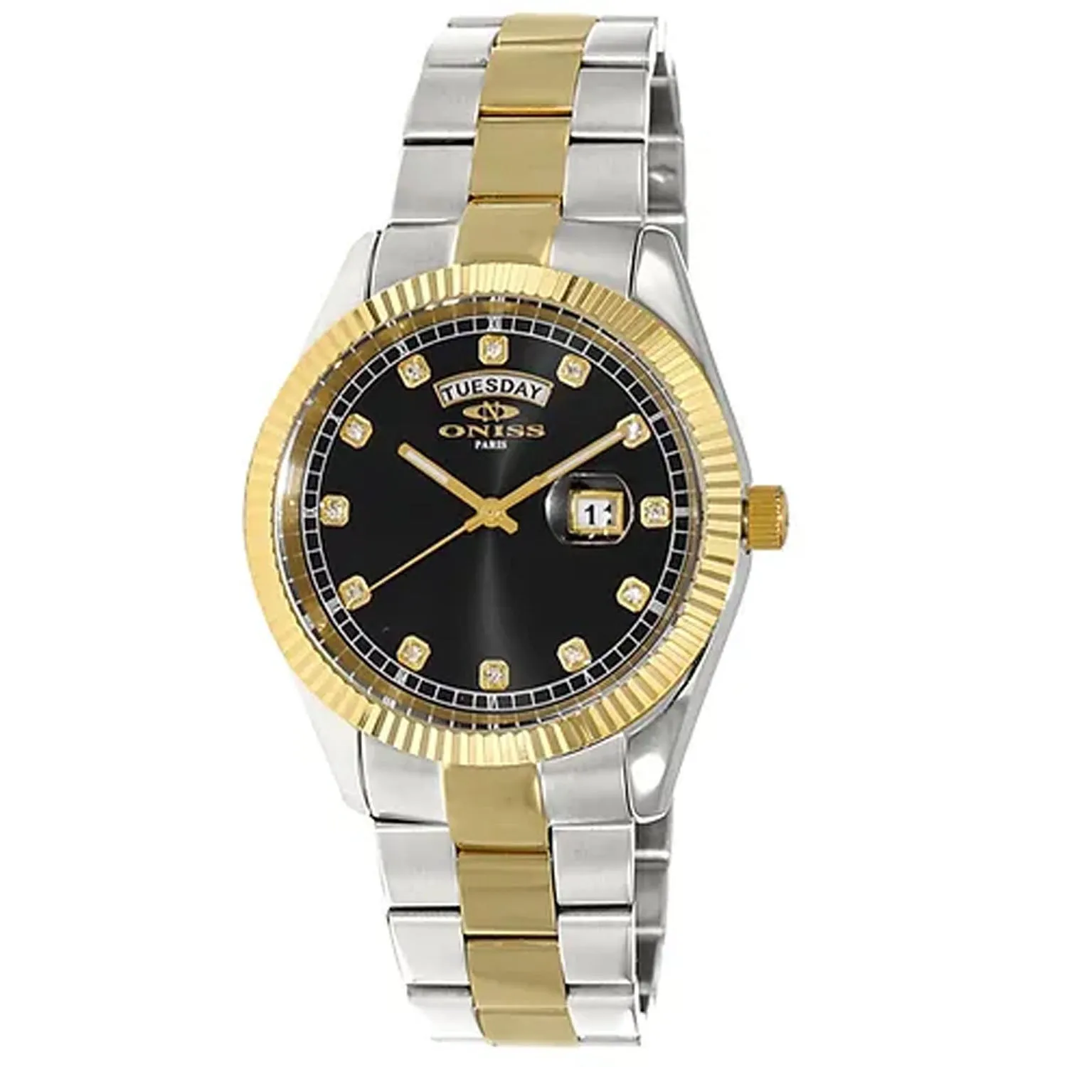 Oniss Men's Admiral Black Dial Watch - ON3881-2TBK