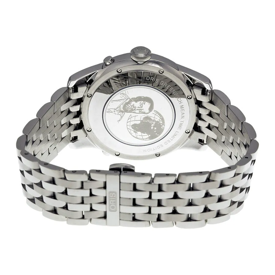 Oris Artelier GMT Automatic Silver White Dial Stainless Steel Men's Watch 690-7690-4081MB 01 690 7690 4081-07 8 22 77