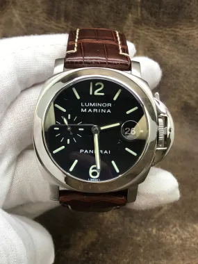 Panerai Luminor Marina PAM00048 Black Dial Automatic  Men's Watch