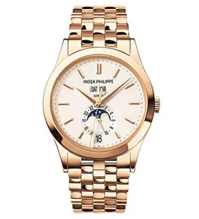 Patek Philippe Annual Calendar Silver Dial 18kt Rose Gold Men's Watch 5396-1R-010