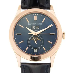 Patek Philippe Complications Automatic Annual Calendar Blue Dial Watch 5396R-014
