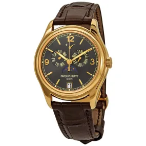 Patek Philippe Complications Moon Phase Grey Dial 18kt Yellow Gold Men's Watch 5146J-010