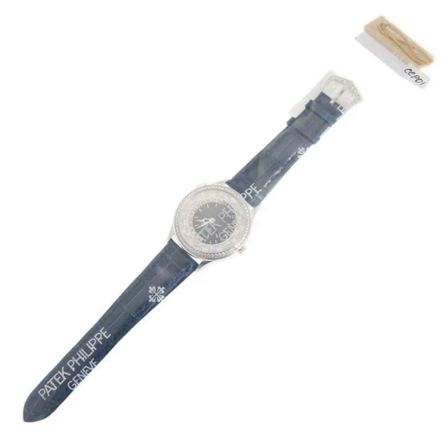 Patek Philippe Complications World Time New York Edition Automatic Diamond Blue Dial 7130G-015