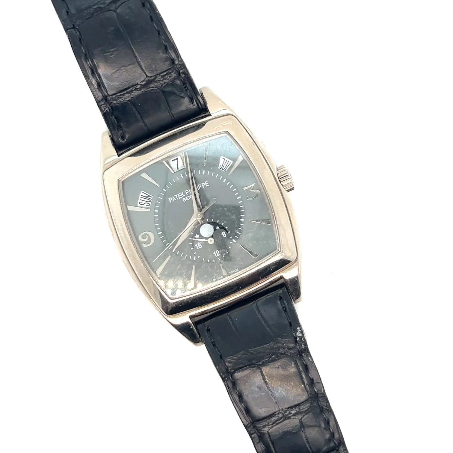 Patek Philippe Gondolo 18kt White Gold Ref 5135G Triple Calendar Moon Phase