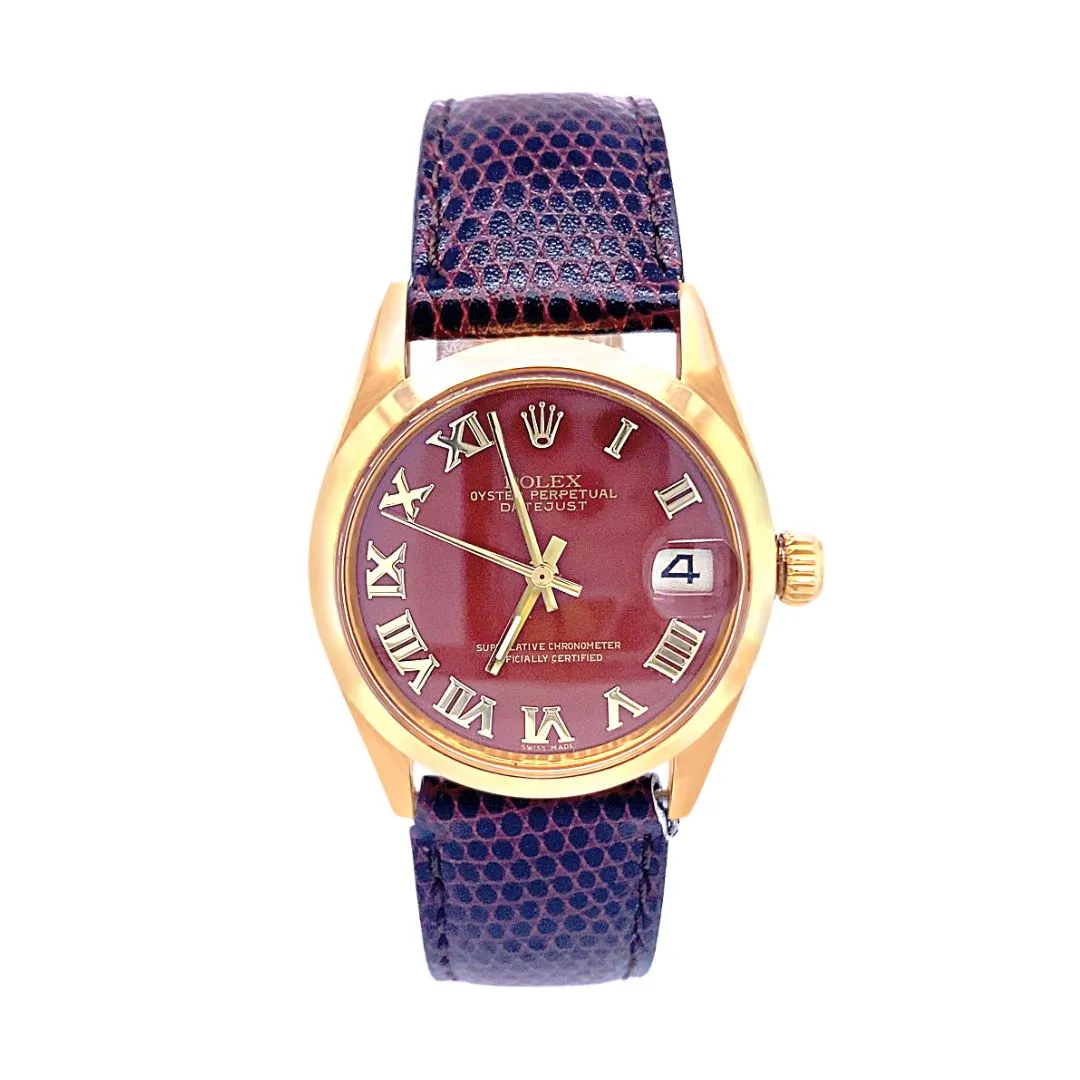Pre-Owned Rolex 31MM Brown Watch with Leather Strap