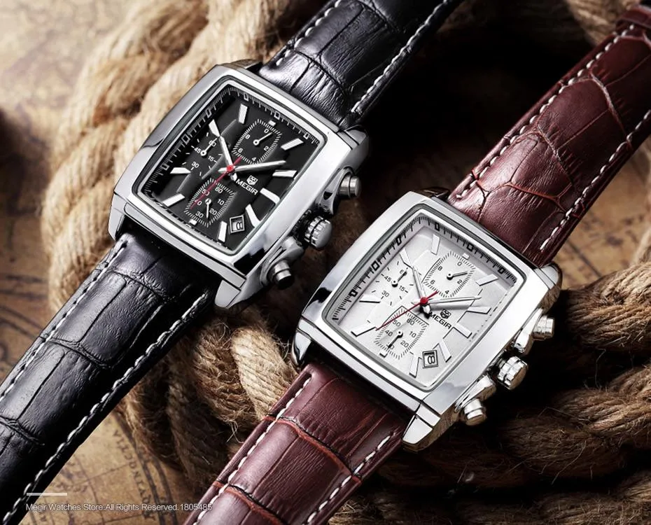 Premium Chronograph Leather Watch