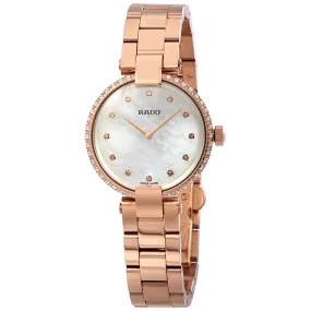 Rado Coupole White Mother of Pearl Diamond Dial Ladies Watch R22859924