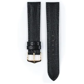 Rainbow - 20mm Black Leather Watch Strap