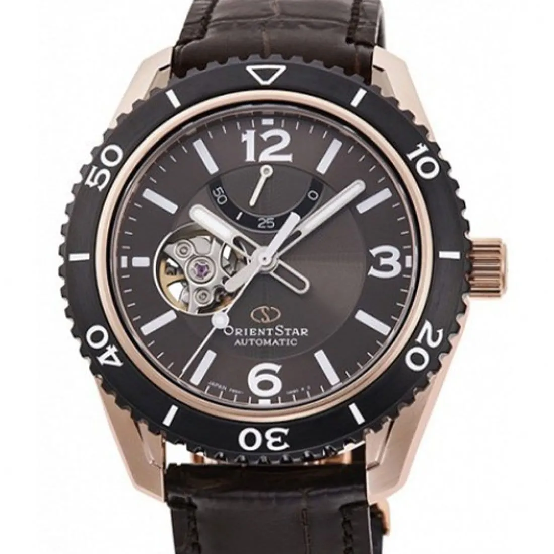 RE-AT0103Y00B RE-AT0103Y Orient Star Automatic 200M Mens Leather Watch