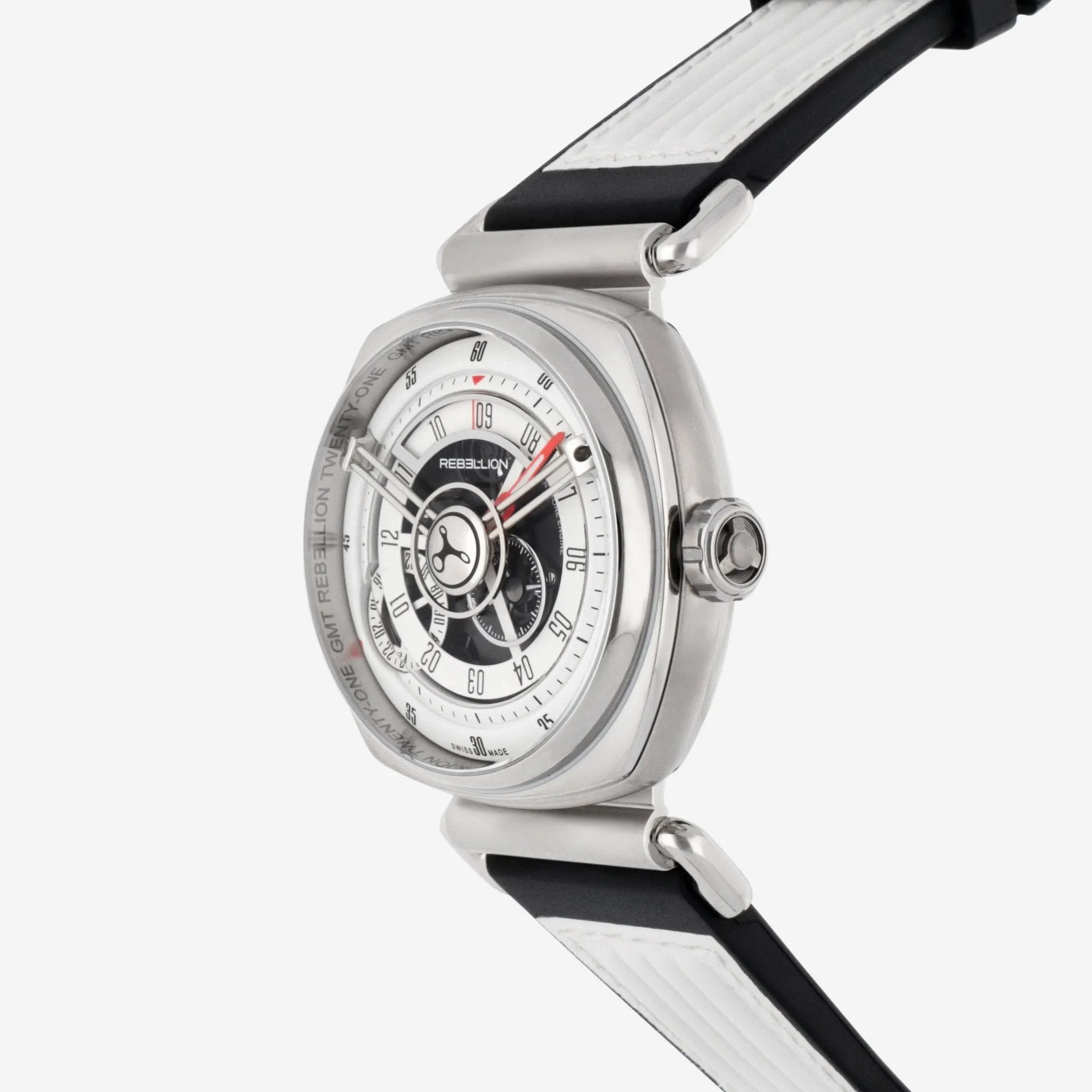 Rebellion Twenty-One Stainless Steel Automatic Men's Watch RB.21.GMT.ST.T03