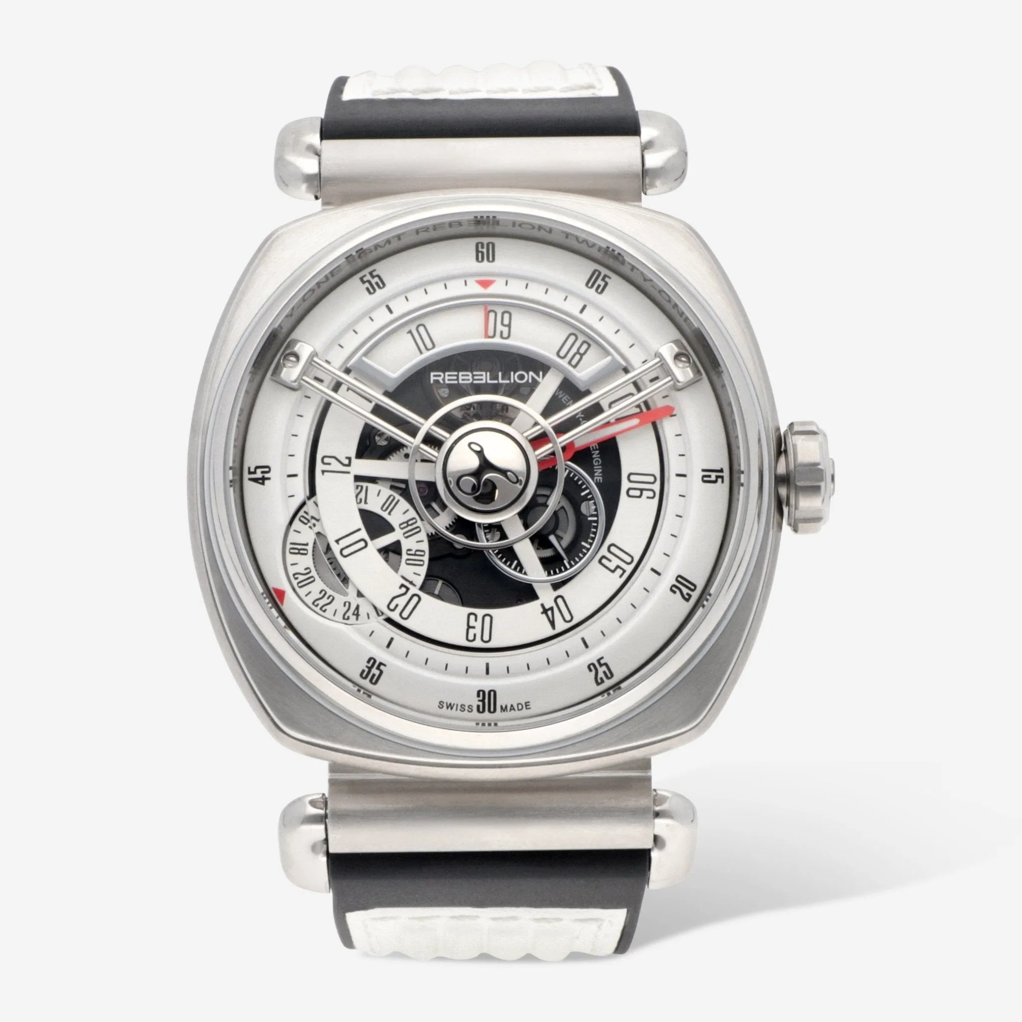 Rebellion Twenty-One Stainless Steel Automatic Men's Watch RB.21.GMT.ST.T03
