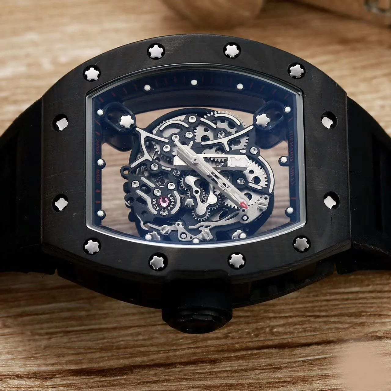 Replica Richard Mille - 0055 Bubba Watson "Black Edition", Skeleton Dial