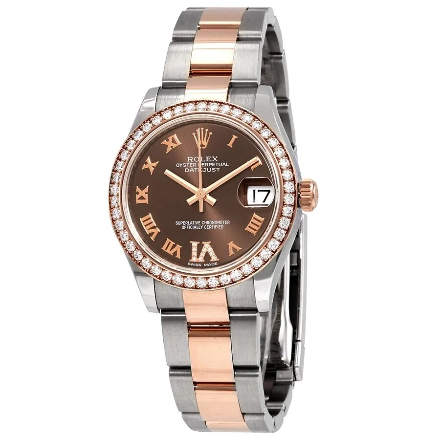 Rolex Datejust 31 Automatic Chronometer Diamond Ladies Watch 278381CHRDO
