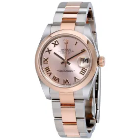 Rolex Datejust 31 Pink Dial Steel and 18K Rose Gold Oyster Ladies Watch 178241PRO