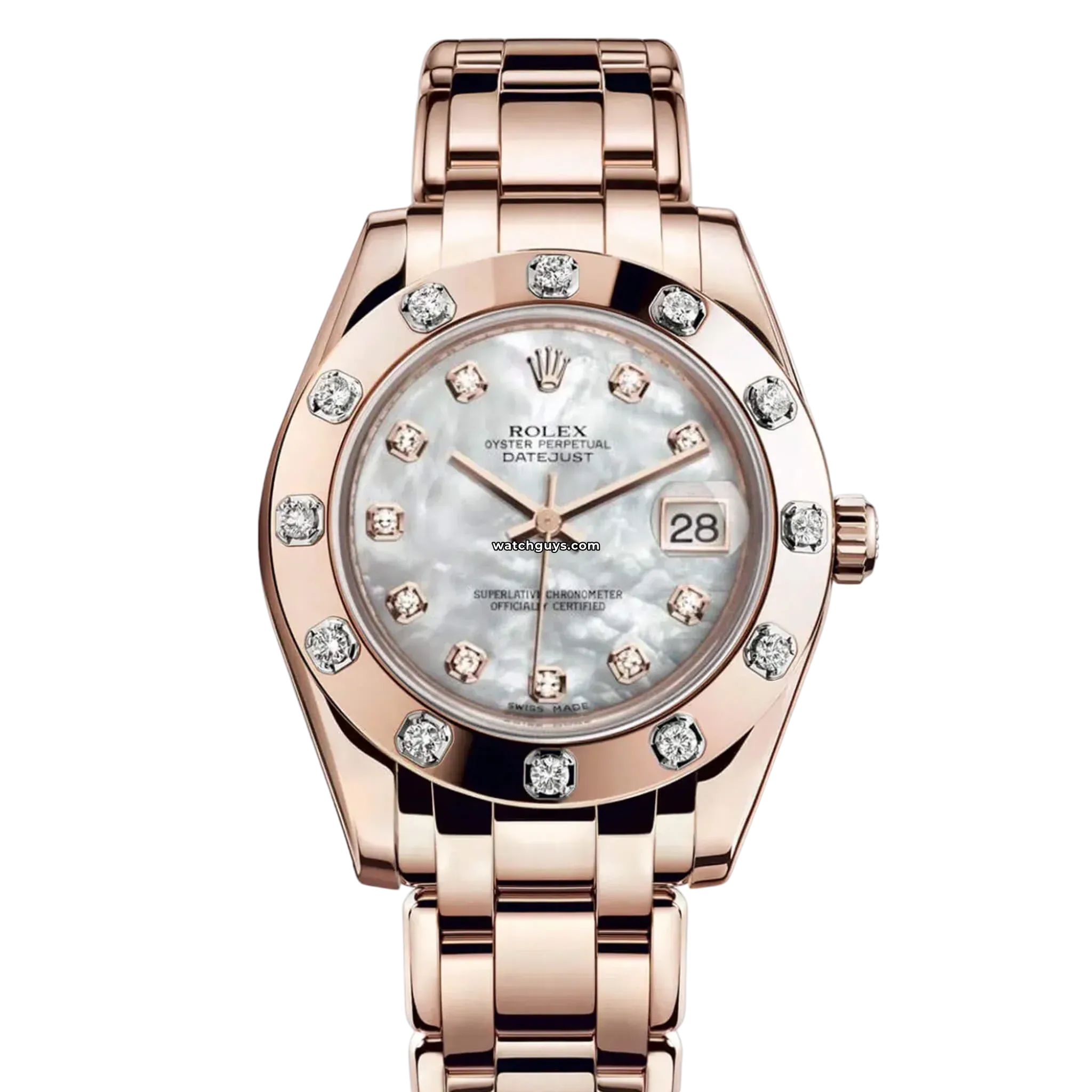 Rolex Datejust 81315 Mother of Pearl Diamond 12 Diamond Bezel